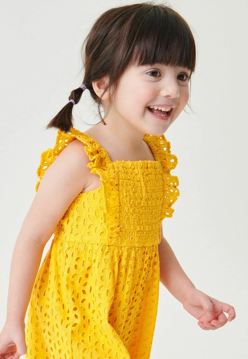 Next Kinder BRODERIE - Jumpsuit - Mango Yellow 3 Next Kinder BRODERIE - Jumpsuit - Mango Yellow – Bild 3