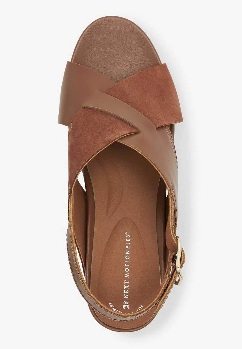 Next Damen FOREVER COMFORT MOTION FLEX CROSSOVER - Keilsandalette - Tan Brown 2 Next Damen FOREVER COMFORT MOTION FLEX CROSSOVER - Keilsandalette - Tan Brown – Bild 2