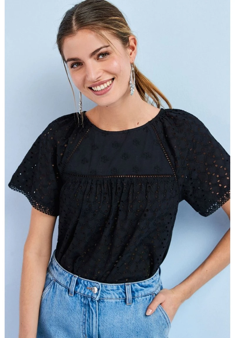 Damen NEXT BRODERIE - Bluse - Navy Blue 2 Damen NEXT BRODERIE - Bluse - Navy Blue – Bild 2