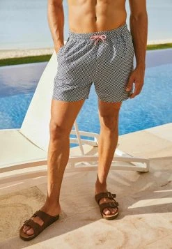 Next Badeshorts - Navy Blue Geo | Herren