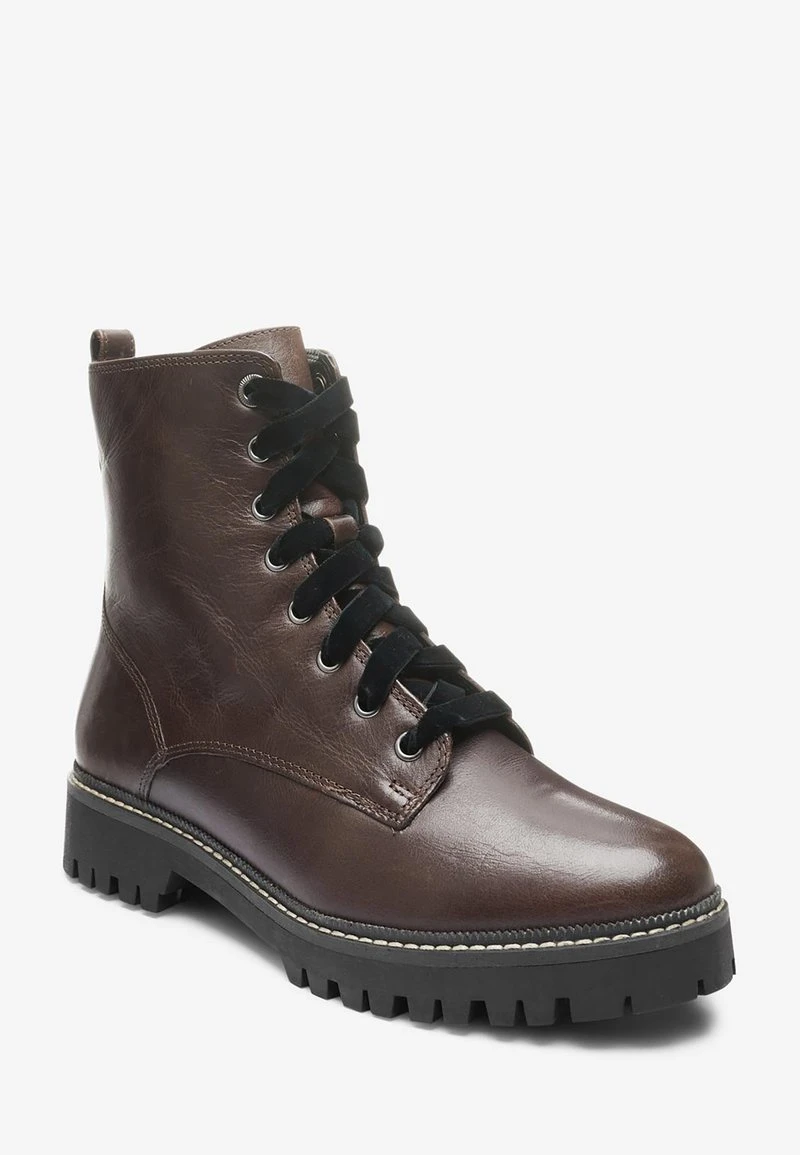 Next Damen Schnürstiefelette - Dark Brown 1 Next Damen Schnürstiefelette - Dark Brown