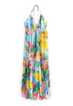 Next Damen HALTER - Freizeitkleid - Bright Multicolour -Next Verkäufe 2022 dbc8178bc8ac4ee9bd1e47a900268477