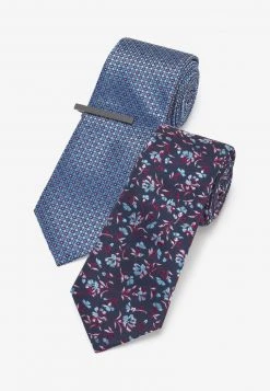 Next Herren 2 PACK WITH CLIP - Krawatte - Multi Coloured