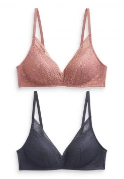 Next Damen 2 PACK - Triangel BH - Dark Blue / Beige -Next Verkäufe 2022 dc89f256279f470ab1dad2f4058df7dd