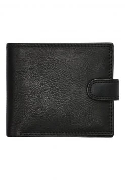 Next Herren BLACK PU POPPER FRONT WALLET - Geldbörse - Black