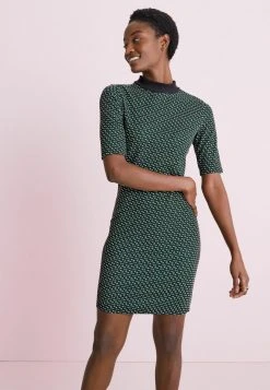 Next SHORT SLEEVE MINI - Strickkleid - Green | Damen