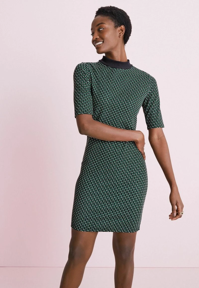Next SHORT SLEEVE MINI - Strickkleid - Green | Damen 1 Next SHORT SLEEVE MINI - Strickkleid - Green | Damen