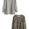 Next 2 PACK - Strickpullover - Animal Grey | Damen