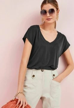Next Damen PREMIUM SHORT SLEEVE - T-Shirt Basic - Black -Next Verkäufe 2022 de2222eebcfb4456a73dbc3431183912