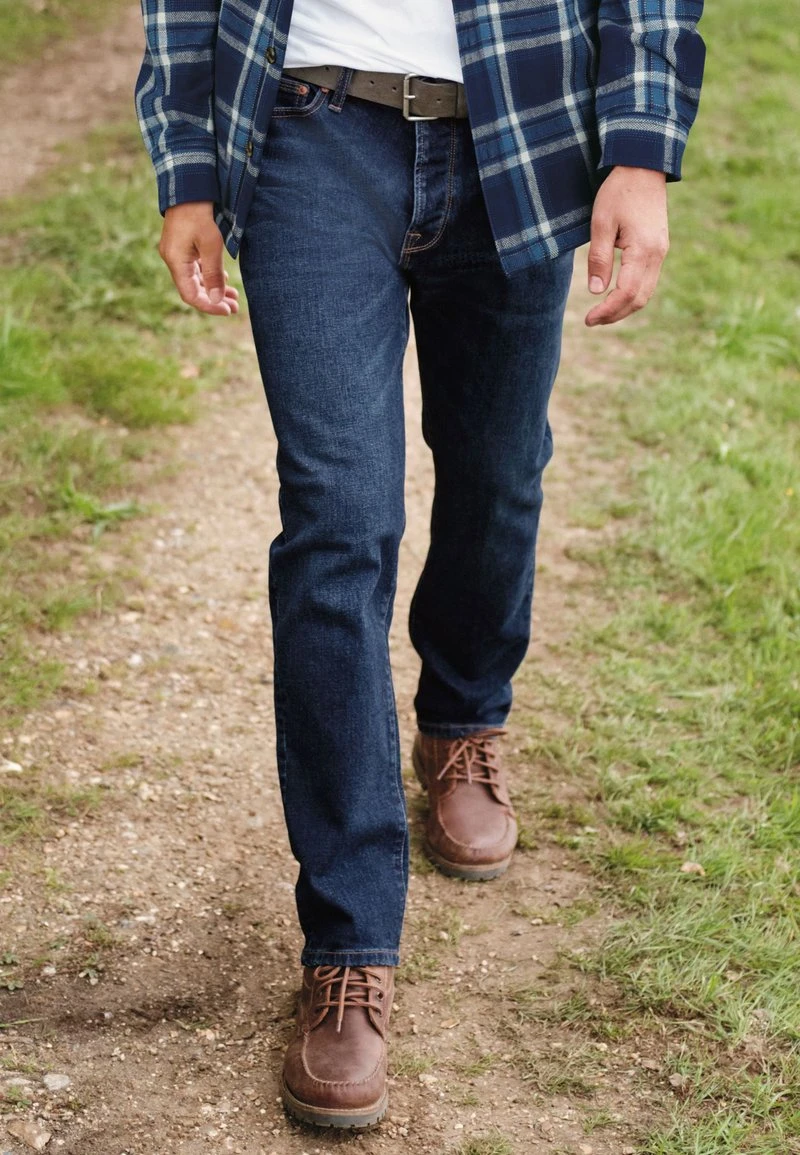 Next Jeans Straight Leg - Mottled Dark Blue | Herren 4 Next Jeans Straight Leg - Mottled Dark Blue | Herren – Bild 4