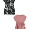 Next Kinder 2 PACK - Freizeitkleid - Pink Animal Black Swirl