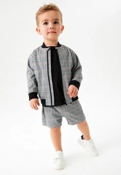 Next Kinder CHECK SET - Leichte Jacke - Grey
