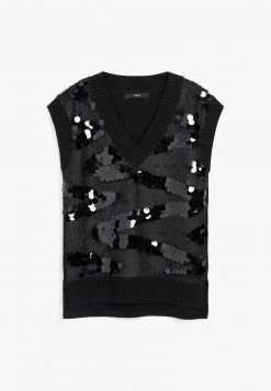 Next SEQUIN DETAIL - T-Shirt Print - Black | Damen -Next Verkäufe 2022 ded5e903288e47b3a3fc6d7517faebb6