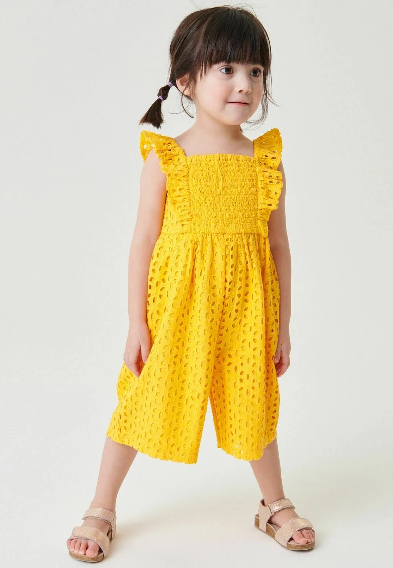 Next Kinder BRODERIE - Jumpsuit - Mango Yellow 1 Next Kinder BRODERIE - Jumpsuit - Mango Yellow