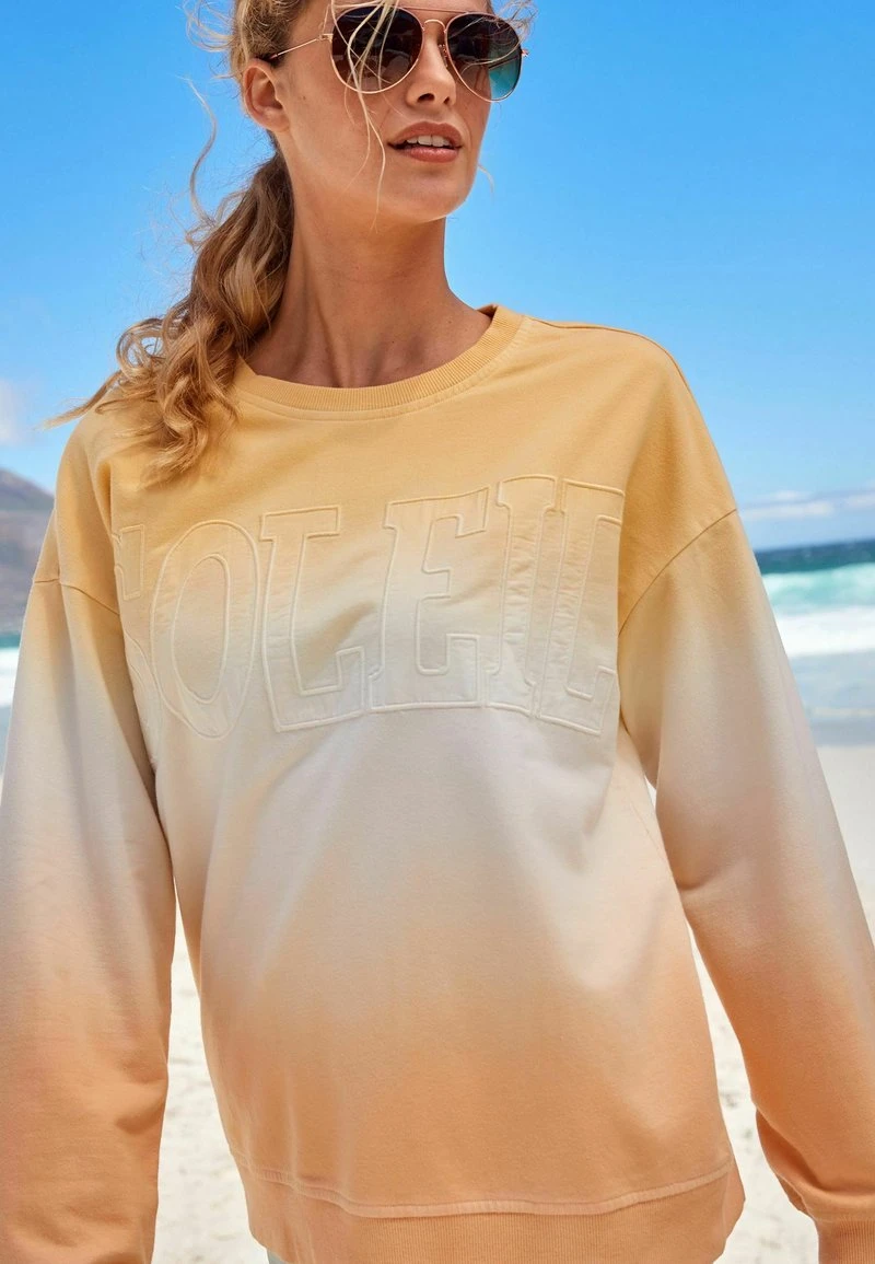 Next GRAPHIC - Sweatshirt - Yellow Ombre Dyed Slogan | Damen 3 Next GRAPHIC - Sweatshirt - Yellow Ombre Dyed Slogan | Damen – Bild 3