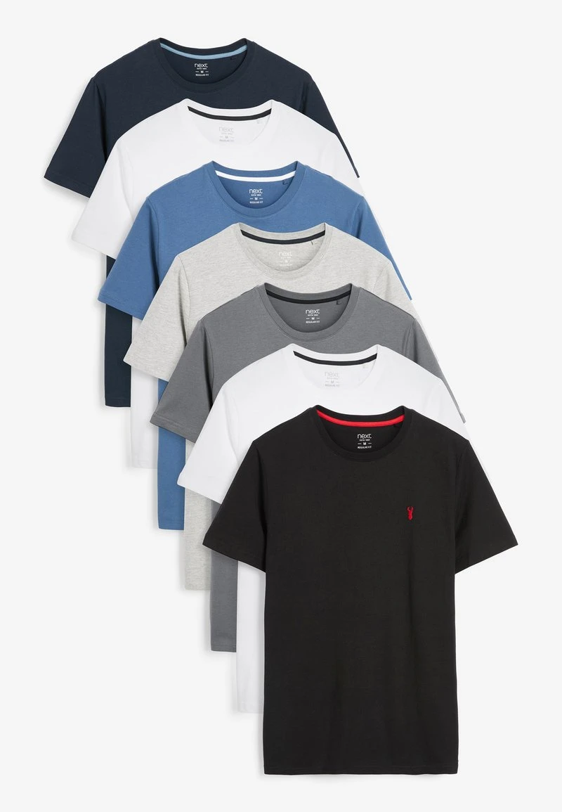 Next Herren CREW NECK REGULAR FIT STAG 5 PACK - T-Shirt Basic - Blue (a29057) 3 Next Herren CREW NECK REGULAR FIT STAG 5 PACK - T-Shirt Basic - Blue (a29057) – Bild 3