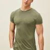Next Herren MUSCLE FIT - T-Shirt Basic - Khaki