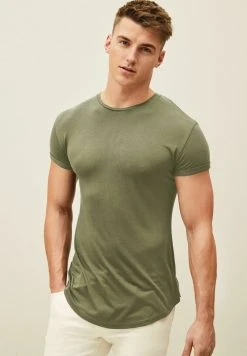 Next Herren MUSCLE FIT - T-Shirt Basic - Khaki
