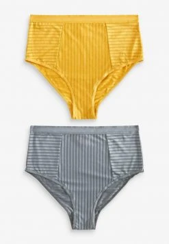 Next Damen STRIPE HIGH WAIST TWO PACK - Slip - Yellow -Next Verkäufe 2022 df7b7a9b583648649be42dedc69cfee4