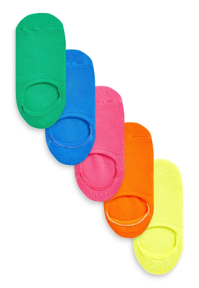 Next Damen 5 PACK - Füßlinge - Yellow, Orange,pink,blue,green 1 Next Damen 5 PACK - Füßlinge - Yellow, Orange,pink,blue,green