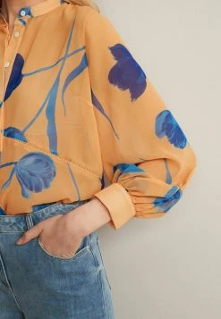 Next Damen TRIM DETAIL - Hemdbluse - Orange/blue Floral -Next Verkäufe 2022 e024a5bb1efe4068870c27f7ca4772de