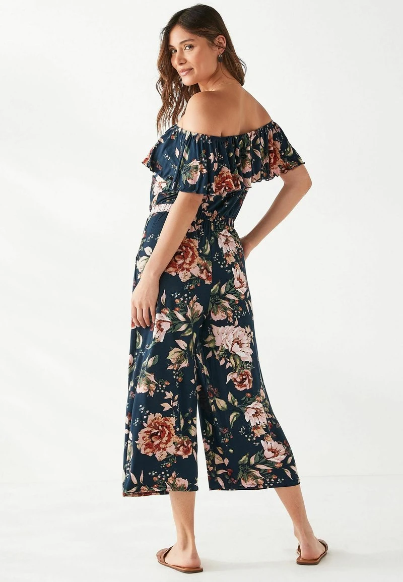 Next OFF SHOULDER - Jumpsuit - Navy Floral | Damen 2 Next OFF SHOULDER - Jumpsuit - Navy Floral | Damen – Bild 2