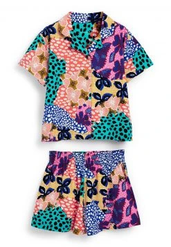 Next Kinder THROUGH SHORT - Nachtwäsche Set - Multi Tropical Animal