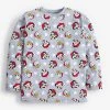 Next Kinder DISNEY MATCHING FAMILY KIDS CHRISTMAS T-SHIRT - Langarmshirt - Grey
