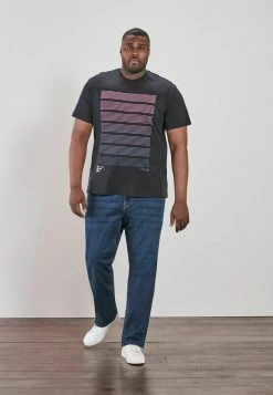 Next Herren T-Shirt Print - Navy Blue Bar Graphic -Next Verkäufe 2022 e14b96b65d9a491fb577206524ad2c32