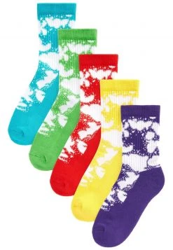 Next 5 PACK CUSHIONED FOOTBED - Socken - Green Blue Tie Dye | Kinder