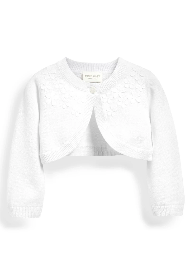 Next Kinder SHRUG - Strickjacke - White 1 Next Kinder SHRUG - Strickjacke - White