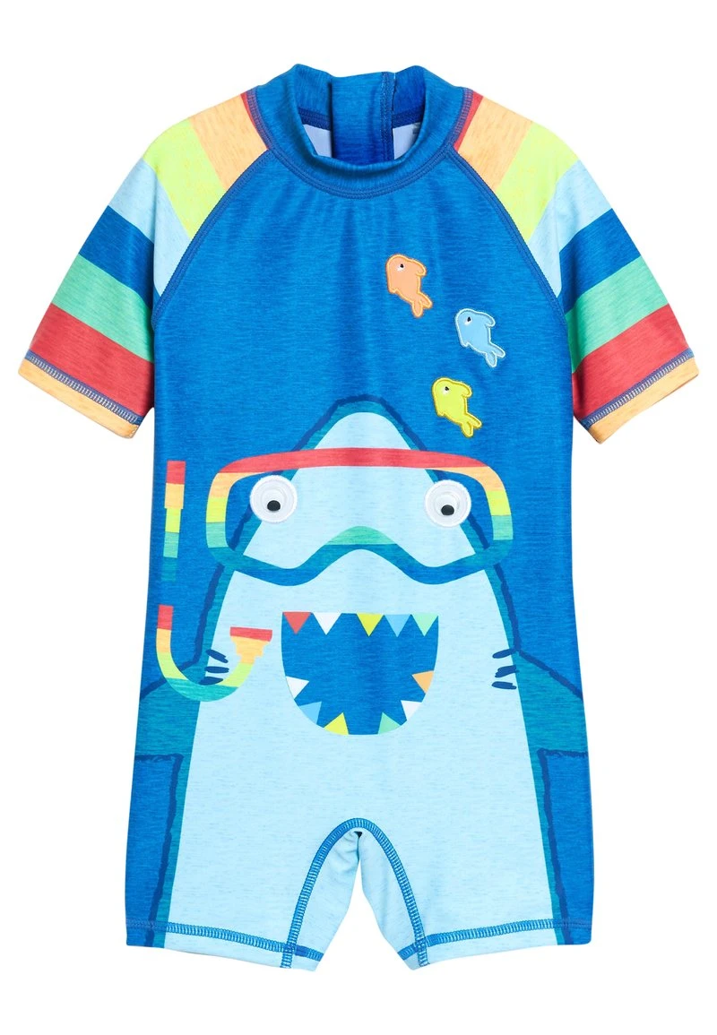 Next Kinder SUNSAFE ALL IN ONE - Badeanzug - Blue 1 Next Kinder SUNSAFE ALL IN ONE - Badeanzug - Blue