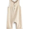 Next Kinder CRINKLE - Jumpsuit - Neutral Gingham