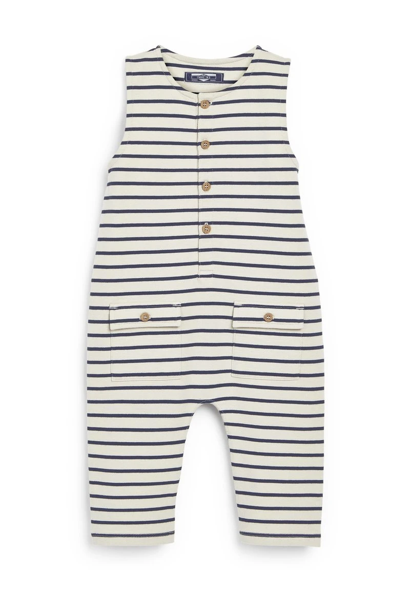 Next ALL IN ONE - Jumpsuit - Ecru Stripe | Kinder 1 Next ALL IN ONE - Jumpsuit - Ecru Stripe | Kinder