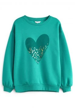 Next Damen GRAPHIC - Sweatshirt - Teal Green Heart -Next Verkäufe 2022 e1d8828868eb4a228d6d60ea5104b5ba