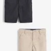 Next Kinder 2 PACK - Shorts - Beige/black