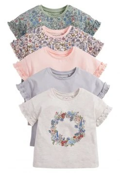 Next Kinder 5 PACK - T-Shirt Print - Pink