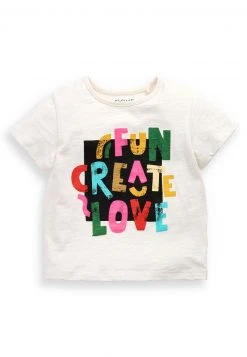 Next Kinder SLOGAN - T-Shirt Print - White