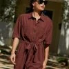 Next Damen MIX UTILITY - Jumpsuit - Brown