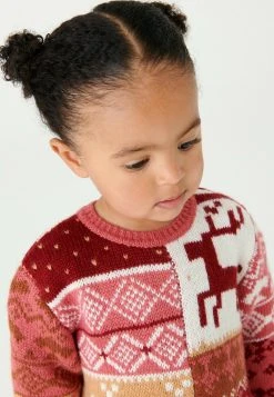 Next Kinder CHRISTMAS - Strickpullover - Pink