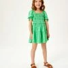Next PRINTED SHIRRED - Freizeitkleid - Green Ditsy | Kinder