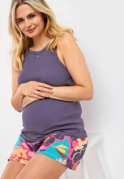 Next Damen Nachtwäsche Set - Grey Floral -Next Verkäufe 2022 e45deb9702d8433892410798caf27ef7