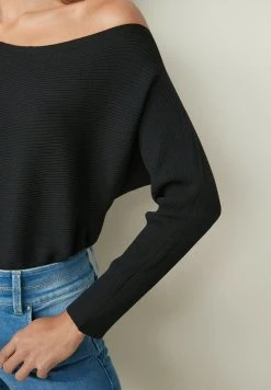 Next Damen OFF THE SHOULDER - Strickpullover - Black -Next Verkäufe 2022 e48c3a2906934dbe84a850c71756cecc