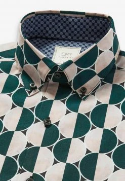 Next Herren TRIMMED - Hemd - Pink Teal Geometric -Next Verkäufe 2022 e500448f71cc42d8be4cb054fa738034