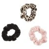Next Damen LEOPARD/PINK/BLACK SCRUNCHIES THREE PACK - Haar-Styling-Accessoires - Multi-coloured