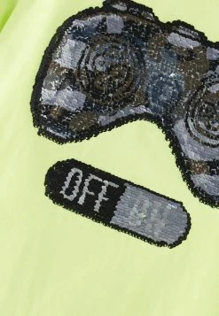 Next Kinder FLIPPY SEQUIN SHORT SLEEVE - T-Shirt Print - Lime Green Gaming Controller -Next Verkäufe 2022 e5734bca90424bd297435912b292998a