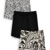 Next Kinder 3 PACK - Shorts - Black Marble Spot
