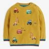 Next Kinder TRANSPORT EMBROIDERED - Strickpullover - Ochre