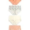Next Damen 4 PACK - Panties - Check Peach Pink White