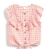 Next TIE FRONT FRILL - Bluse - Pink Gingham | Kinder